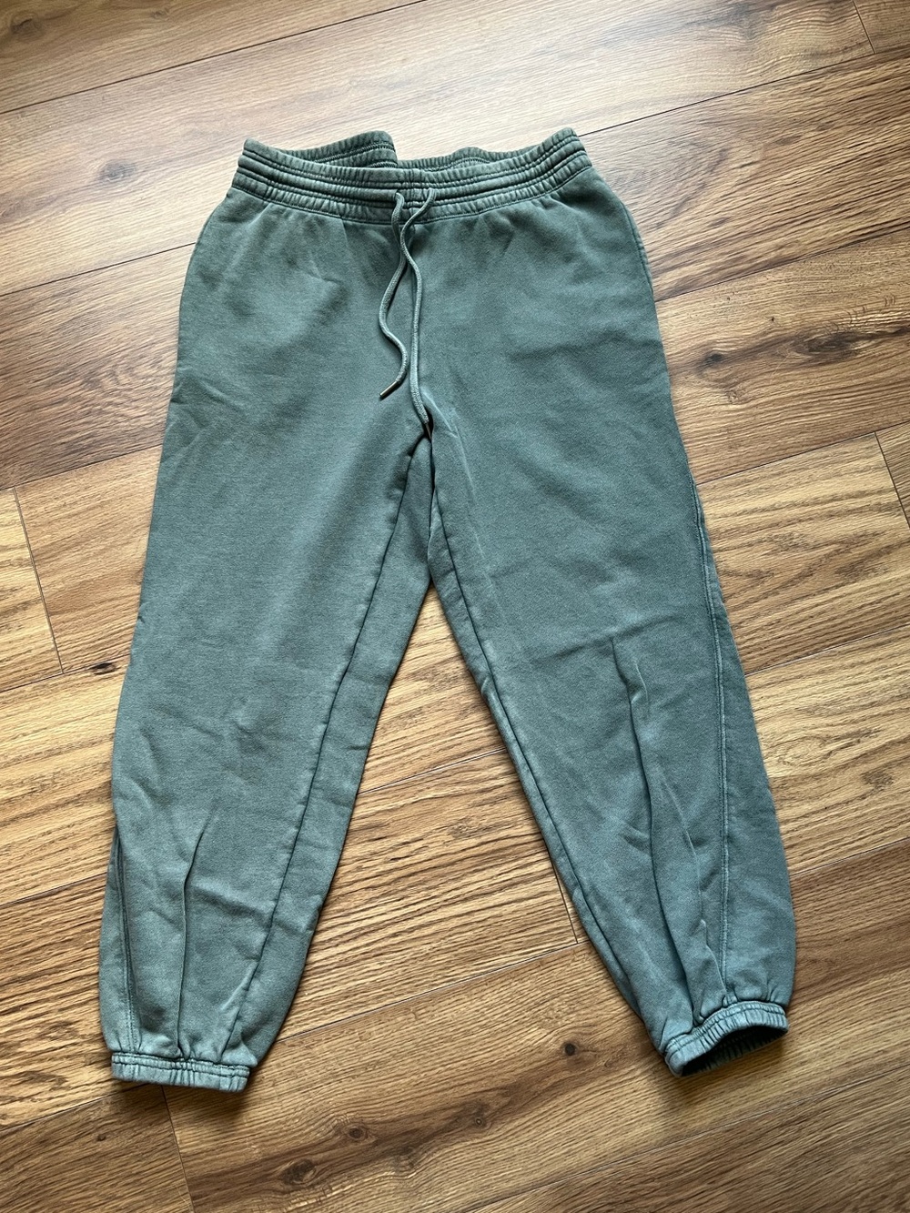 Aerie Distressed Mineral Wash Boyfriend Joggers Sage Green Size M